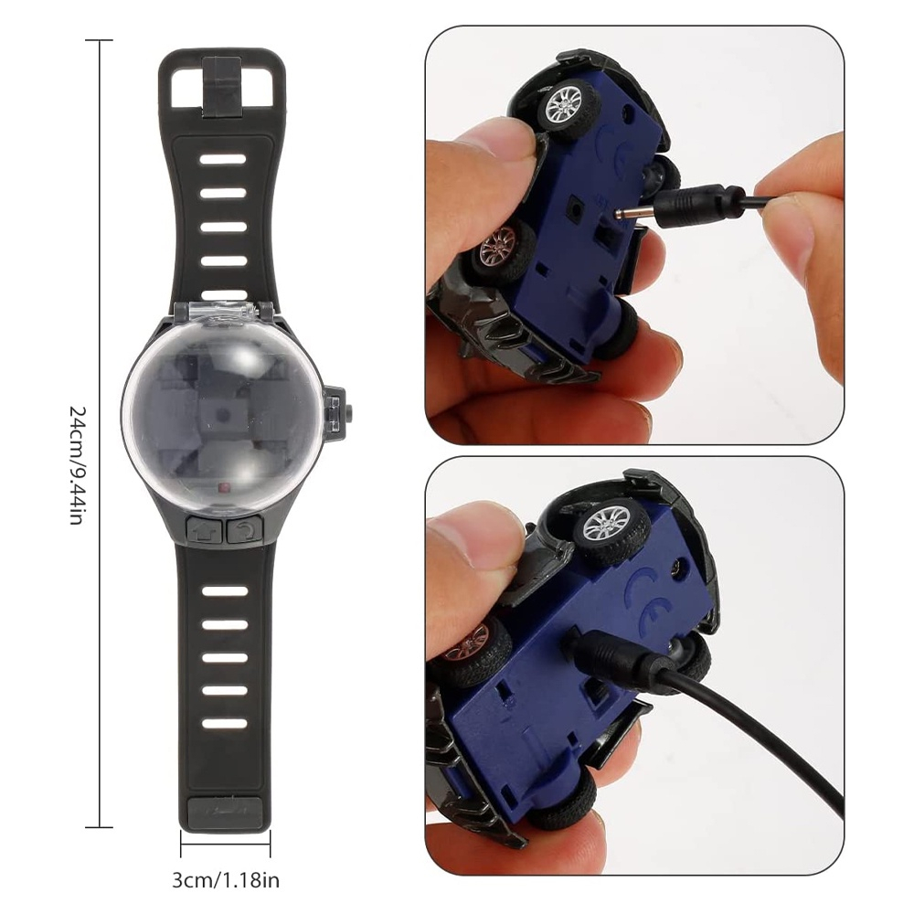 Mainan Mobil Jam Tangan Remote Control RC Watch Mini Racing mobil mobilan maenan anak laki laki kado hadiah ulang tahun.