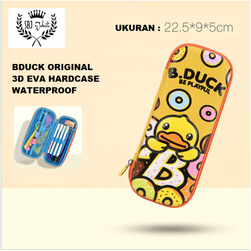 Tempat pensil smiggle lookalike 3D EVA Hardcase BDUCK ORIGINAL Waterproof