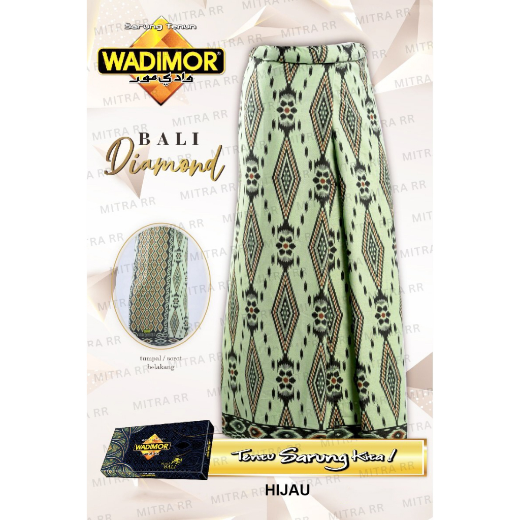 Sarung Wadimor Motif Bali Diamond | Sarung Tenun Dewasa Original | Sarung Tenun Dewasa Satuan Grosir