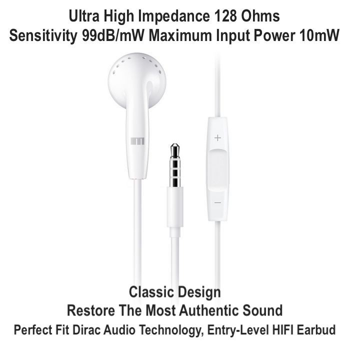 Classical HiFi Headset Meizu EP-21HD 128 ohm High Impedance Earbud