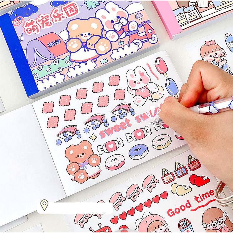 

RB Isi 50 Lembar Sticker Buku Deco Lucu Momo Stiker Anti Air Tumblr DIY Hp Stiker Motif Kartun Lucu