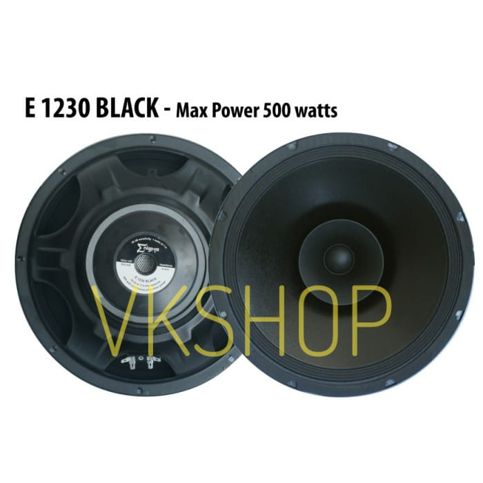 SPEAKER ENIGMA 12 INCH E 1230 / E1230 / E-1230 BLACK 500W full range