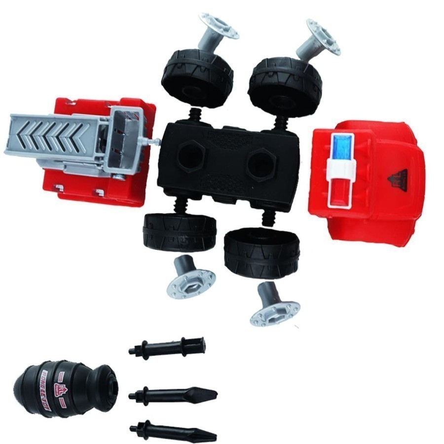 Mainan Diy Bongkar Pasang Mobil Pemadam dan Truck Engineeering set 4