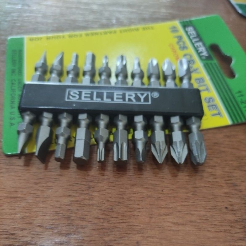 mata obeng set sellery isi 10pc/mata obeng gipsum set sellery