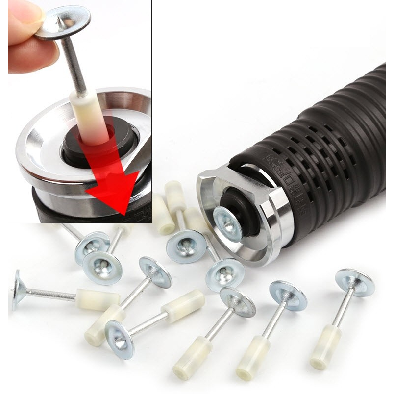 Alat Paku Keling Pistol Kuku Baja Manual Mini Alat Daya untuk Mesin Paku Keling Pengencang Dinding Rumah Slot Kawat Jangkar/alat paku tembak/perlengkapan pertukangan/nail gun cordless/nail gun pistol paku baja--Rivet Tool Manual Steel Na