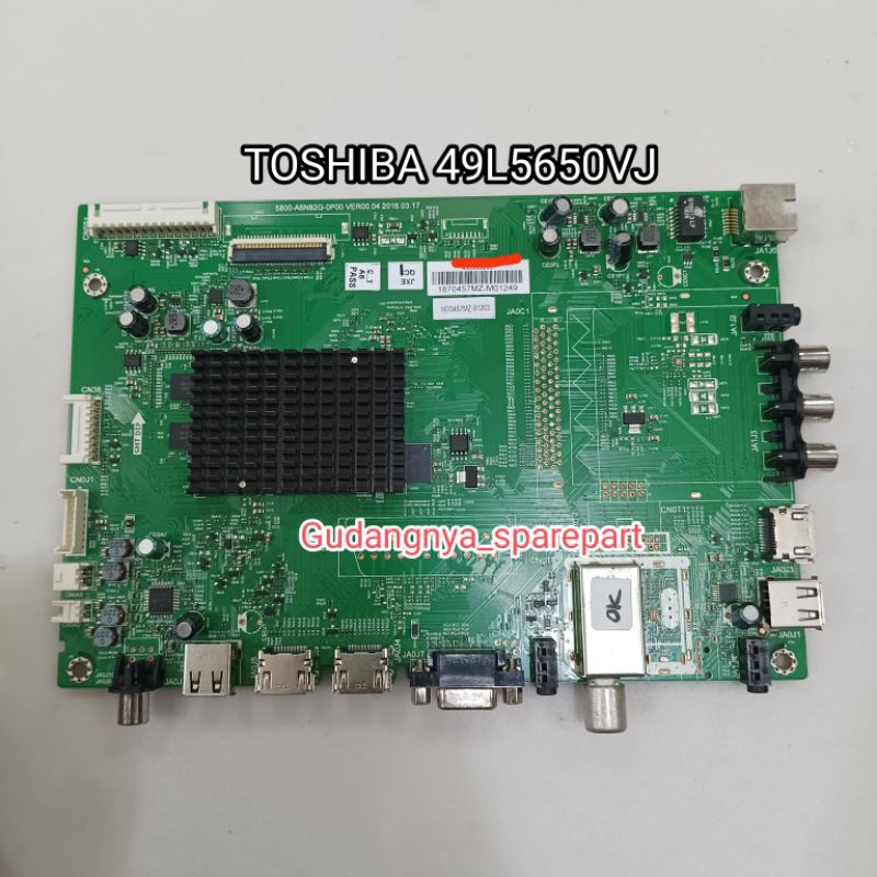 MB TOSHIBA 49L5650VJ 49L5650 MAINBOARD MOBO MODUL MESIN TV