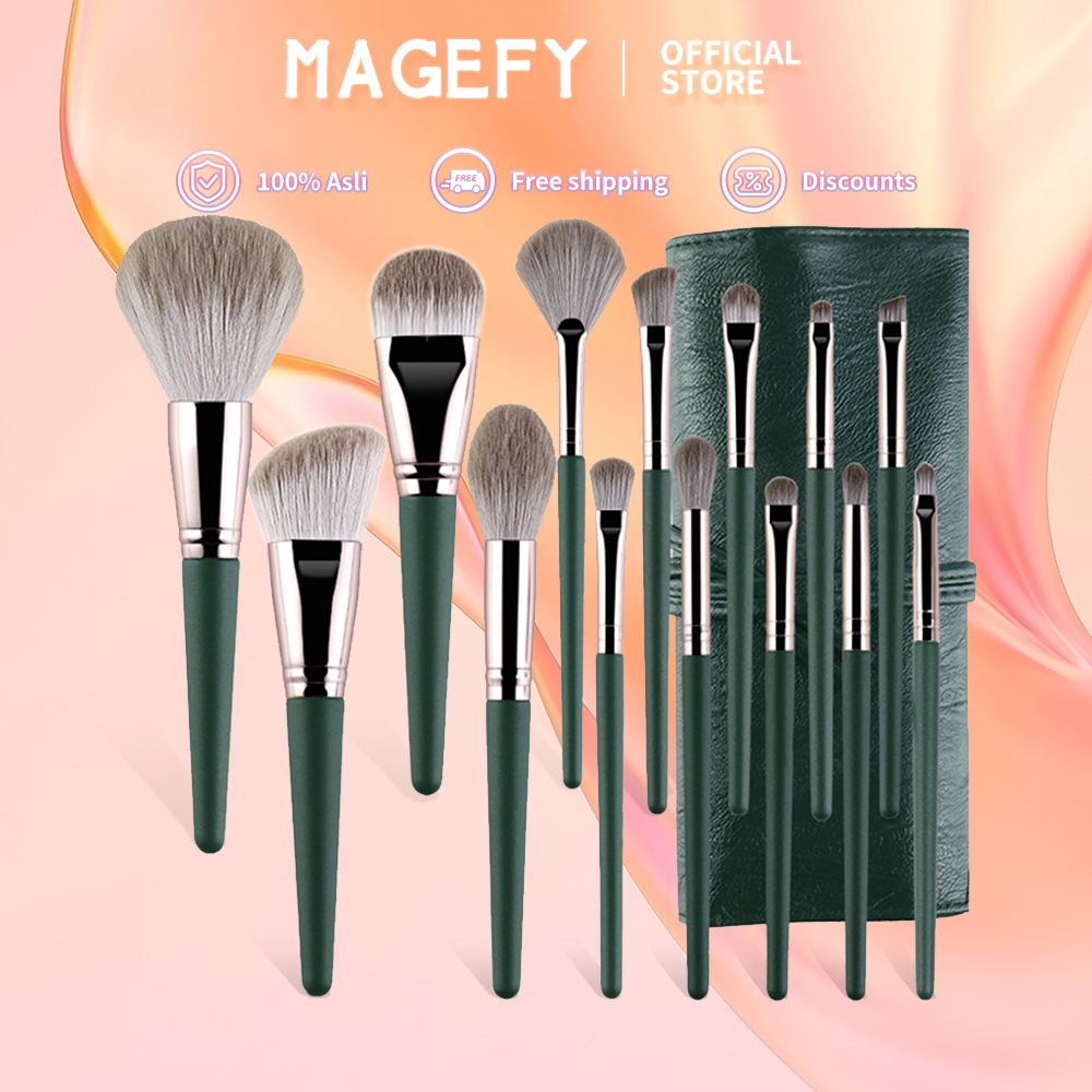 MAGEFY 14pcs/set Brush Kosmetik/Makeup Profesional Bulu Lembut Untuk Bibir Brush Kosmetik 1340