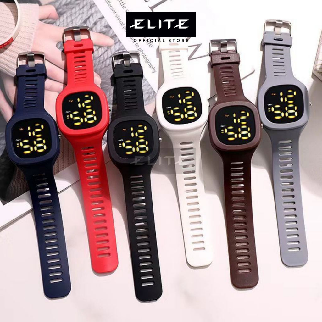 ELITEE Jam Tangan Digital Fashion Tahan Air Waterproof Pria Wanita Watch LED Terbaru