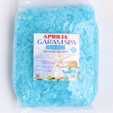 GARAM  SPA  BIRU  APRILIA   1  KILO/ garam BIRU mandi rendam relaksasi