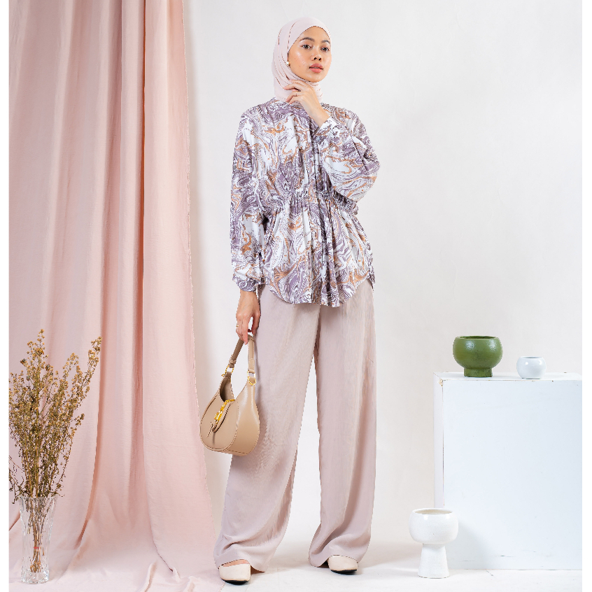 BLOUSE GLORY KEMEJA SHANGHAI RAYON MOTIF PREMIUM B660