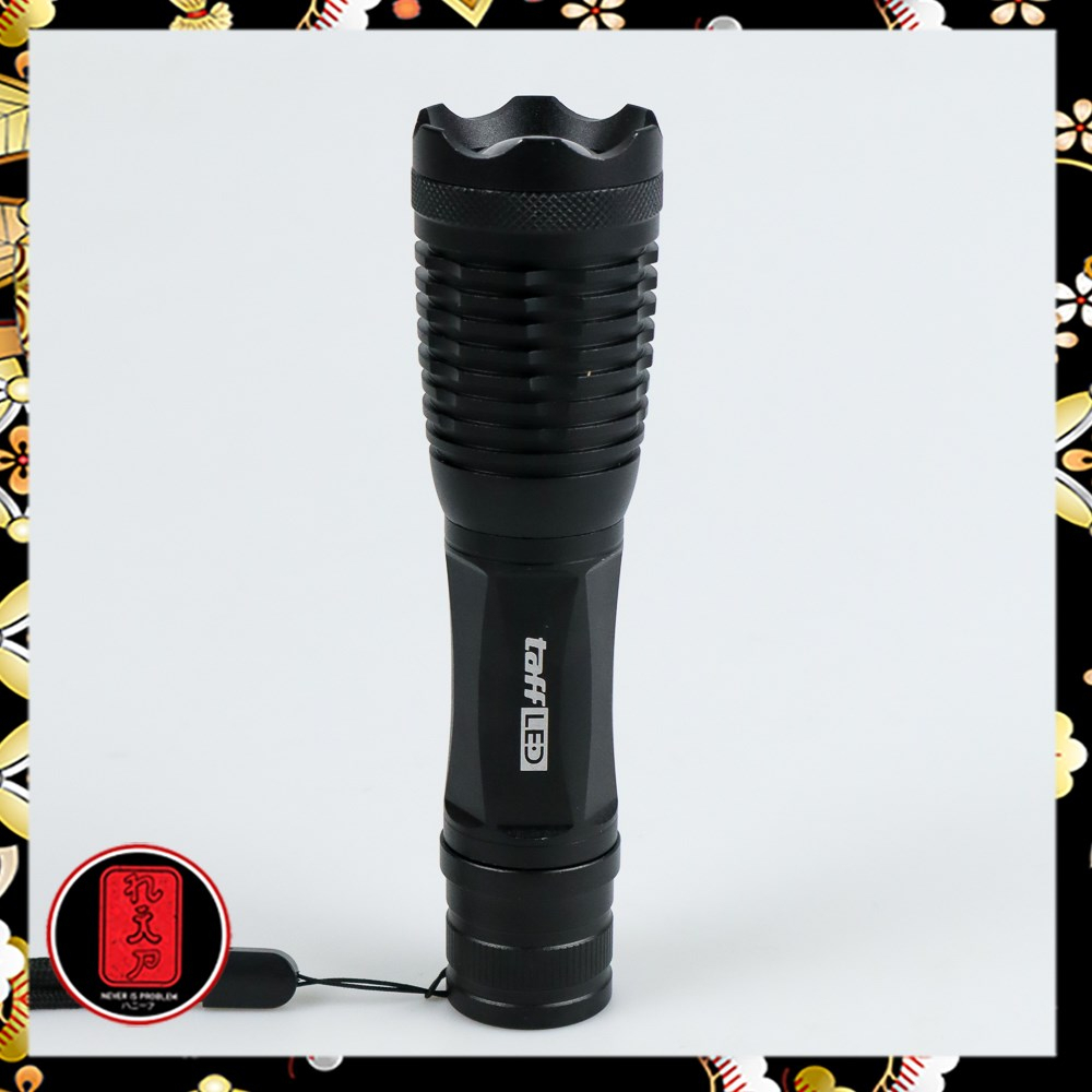 TaffLED Senter LED Tactical Cree XM-L T6 8000 Lumens - F18 - Black