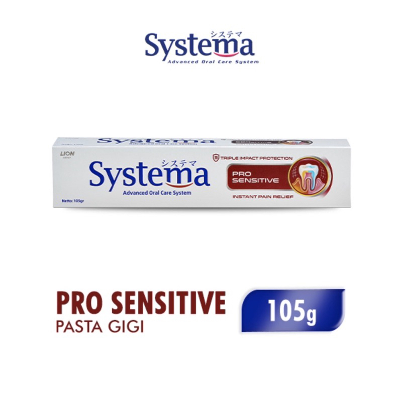 SYSTEMA TOOTHPASTE PRO SENSITIVE (untuk gigi sensitif) ODOL PASTA GIGI SISTEMA