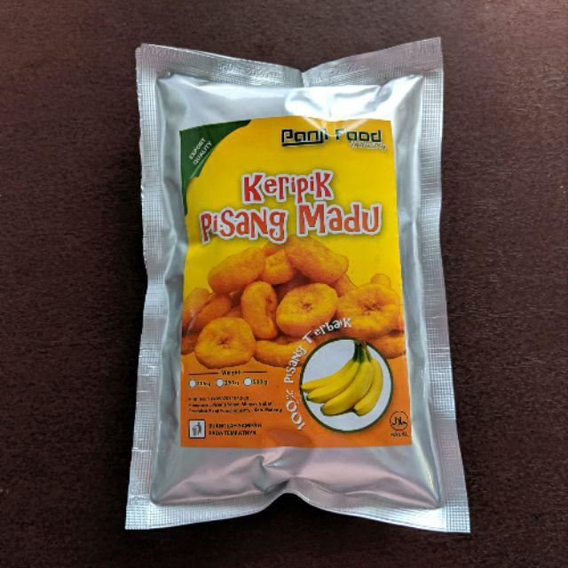 Keripik Buah Pisang Madu 90gr / 100% Asli Malang / Honey Banana Chips - Panji Food