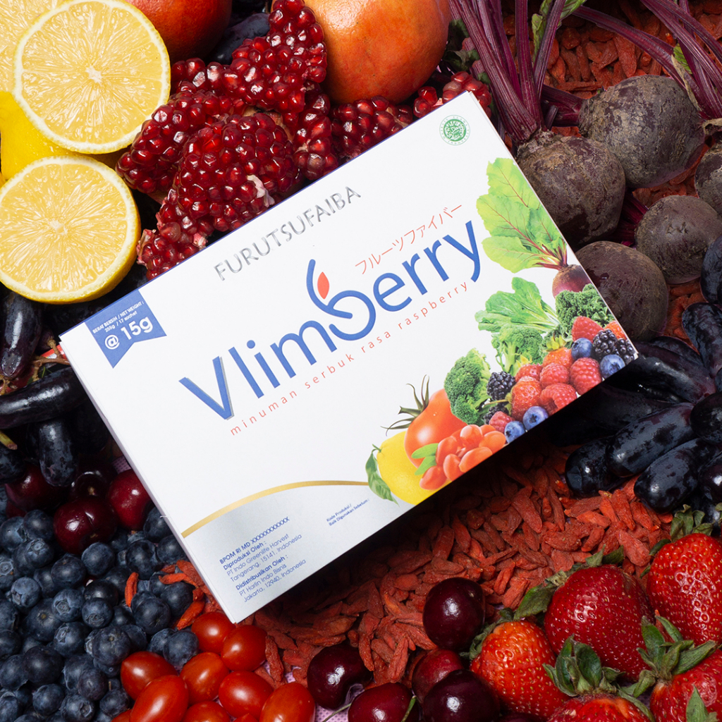 VLIMBERRY FURUTSUFAIBA MINUMAN DETOX FIBER RASA RASPBERRY 17x15gr BOX