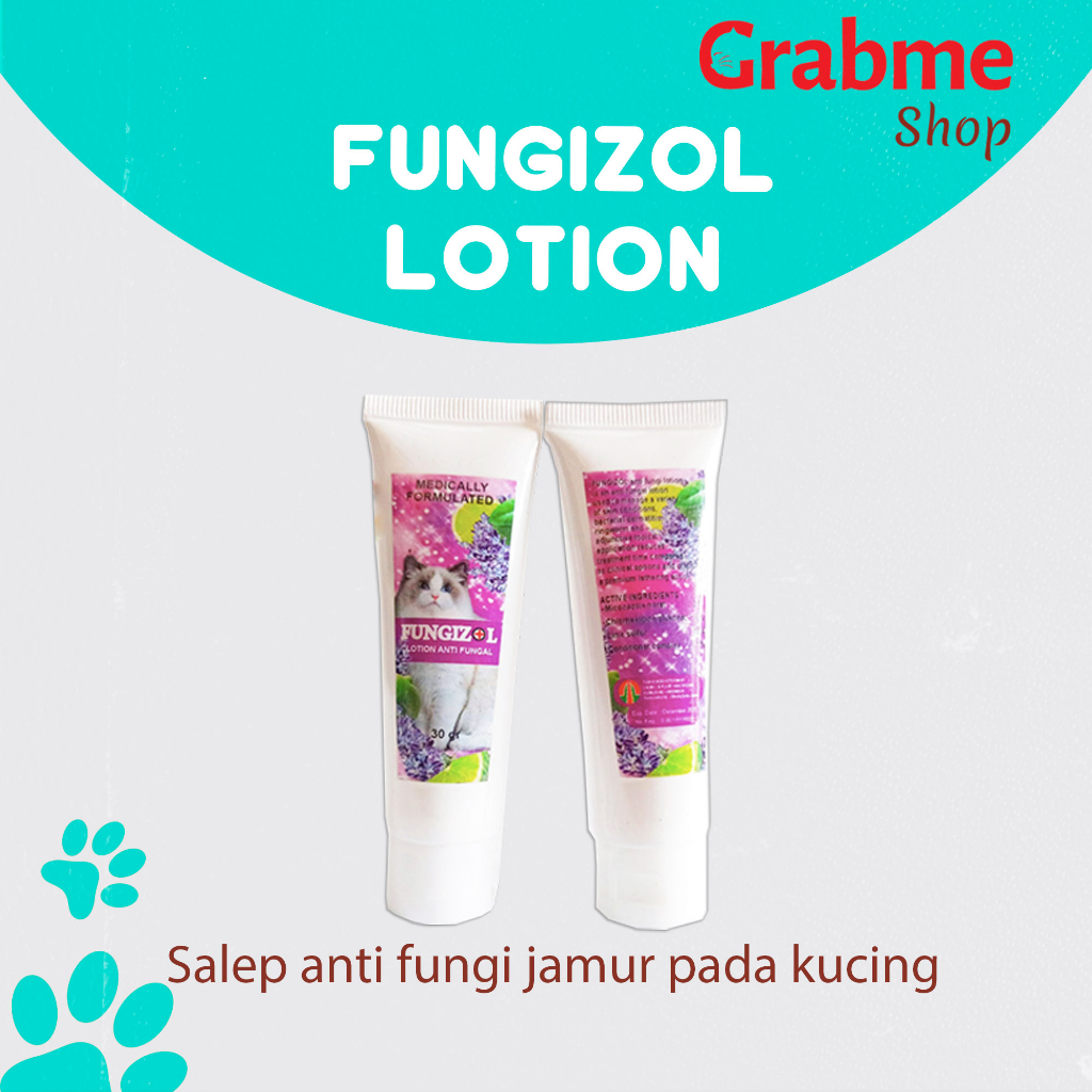 Salep anti fungi jamur pada kucing FUNGIZOL LOTION 30gr