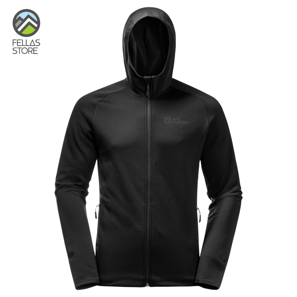 Jack Wolfskin - Men's Baiselberg Hooded Full Zip Black