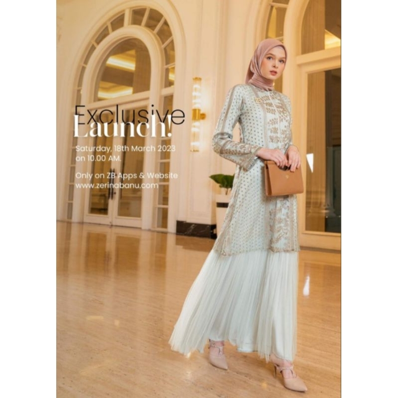 DELARA DRESS HEAVEN LIGHTS BY ZB ZERINA BANU (Size M)