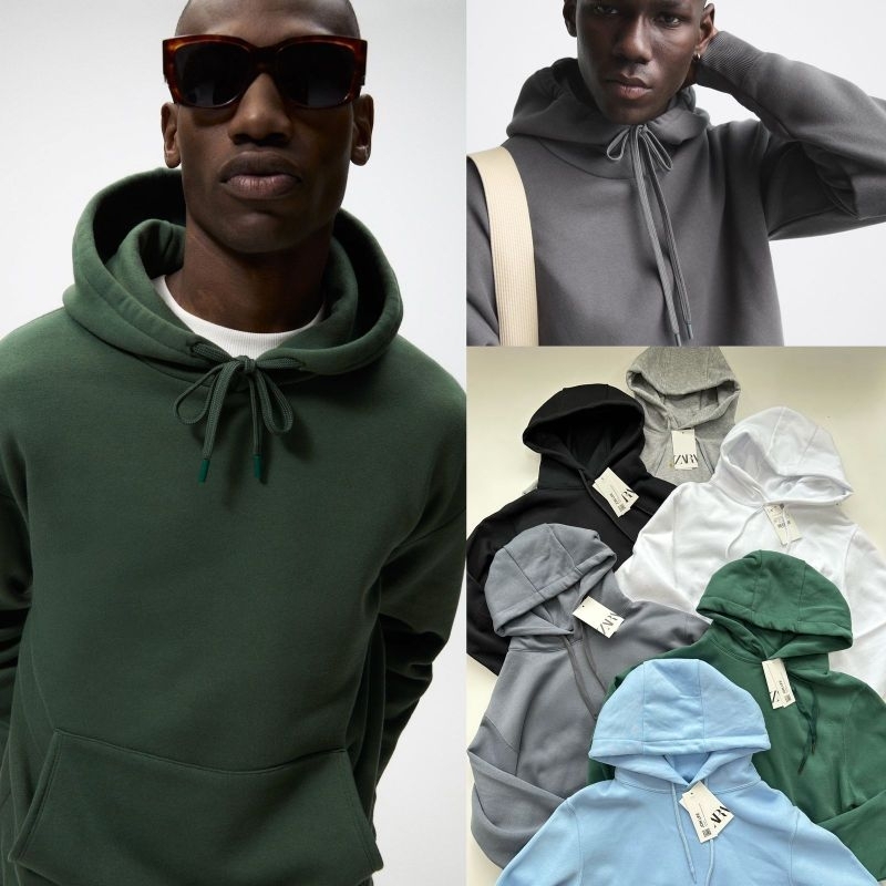 Zr** unisex basic hoodie jacket