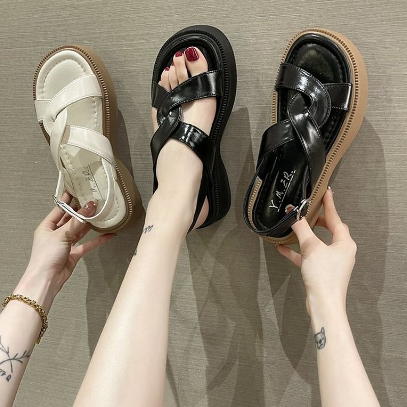 MYSTYLE Hilda Korea Design Sandal Tali Fashion Wanita Import