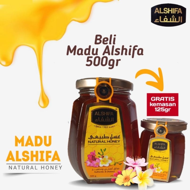 

MADU ALSHIFA ASLI 500gr free 125gr