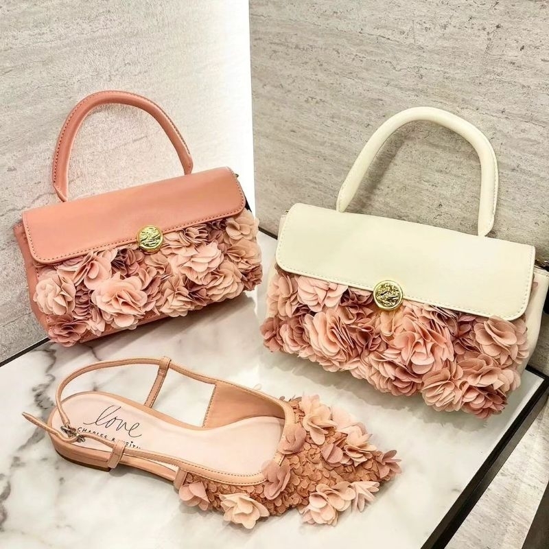 11.11 SALE | CK Floral Mesh Top Handle Bag