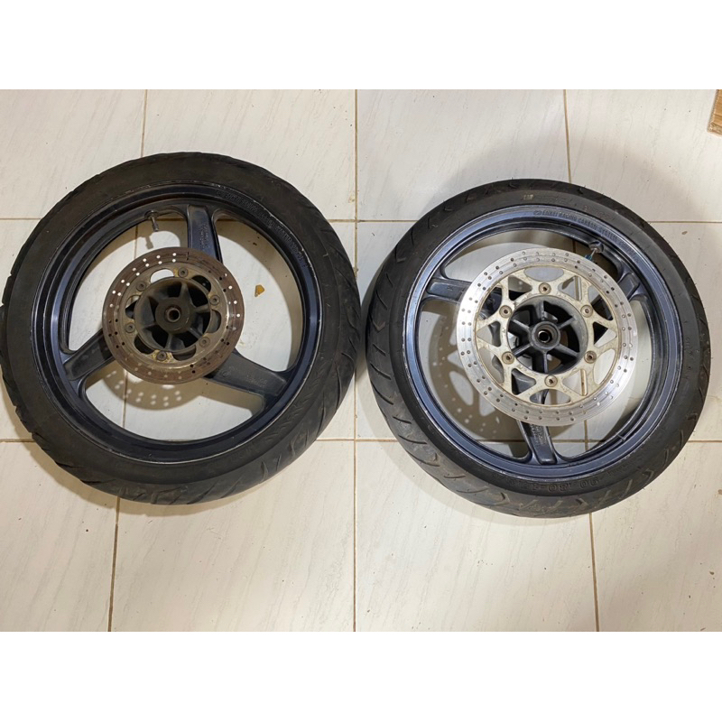 velg ori ninja rr depan belakang ban tebal