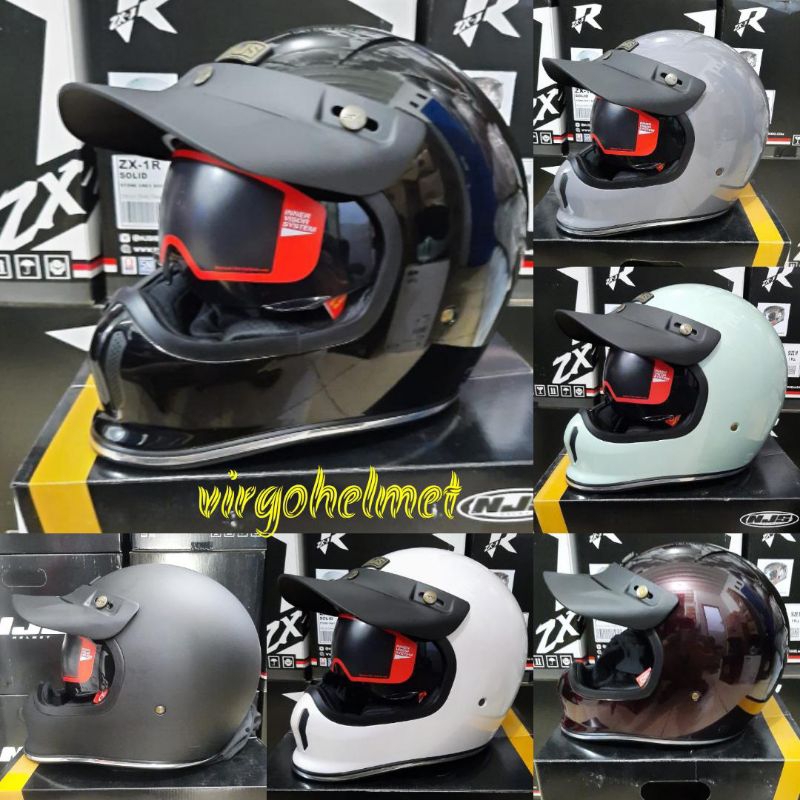 HELM NJS FREEDOM SOLID PEARL RETRO CLASSIC