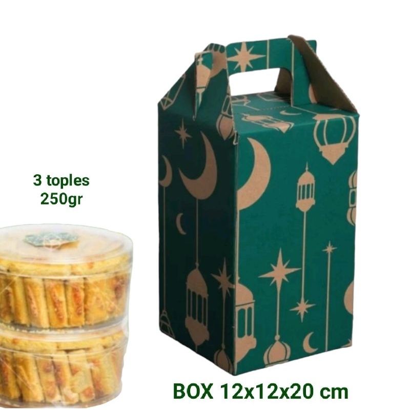 

paper box lebaran - box kue lebaran - box idul fitri - dus kue - box parcel - dus toples kue kering