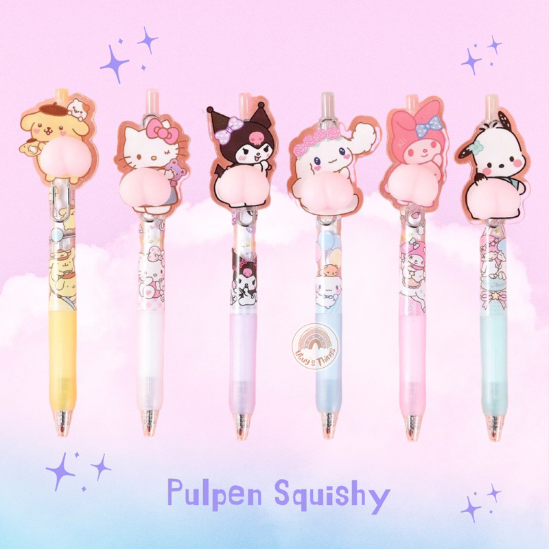

Pena lucu moni moni squishy pantat, Pulpen Funny bumper karakter lucu, PROMO