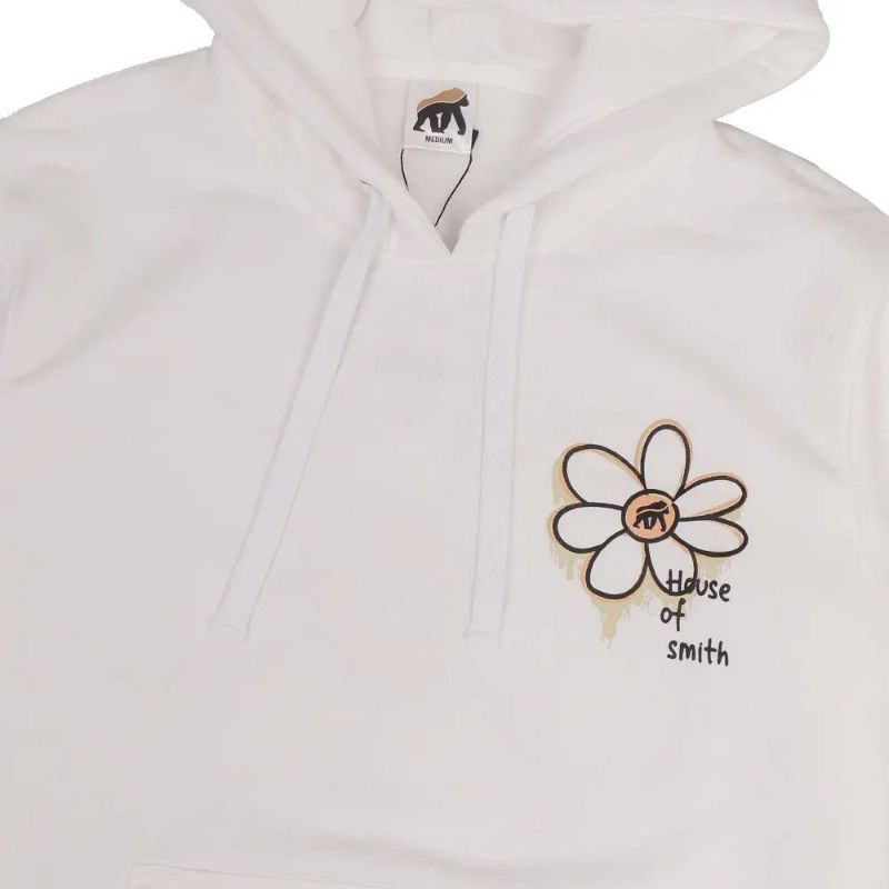 House of smith hoodie Flower Putih unisex