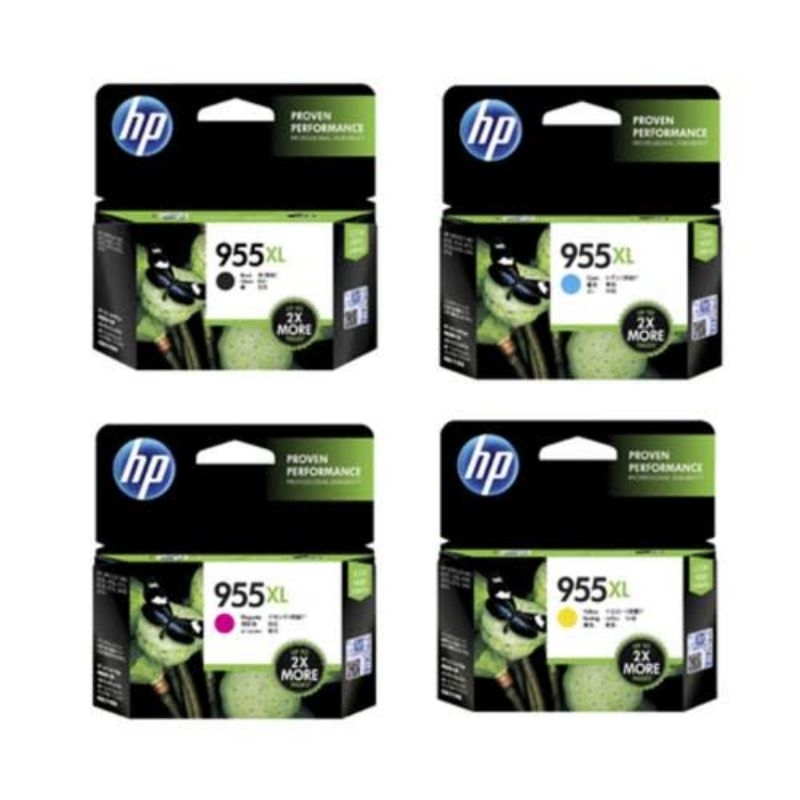 tinta cartridge hp 955xl black &amp; 955xl colour original for HP OfficeJet Pro 7720,7730,7740,8210,8216,8710,8720