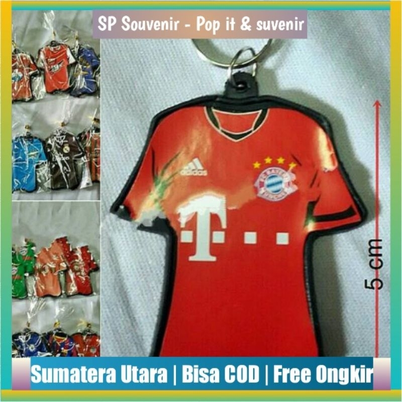 Gantungan Kunci Sepakbola Souvenir Pernikahan | Sovenir Pesta Ganci Bola Baju Pemain Sepakbola