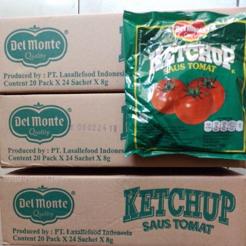 

Delmonte Saos Tomat Stik 8gr x 24 pcs x 20 pack /karton