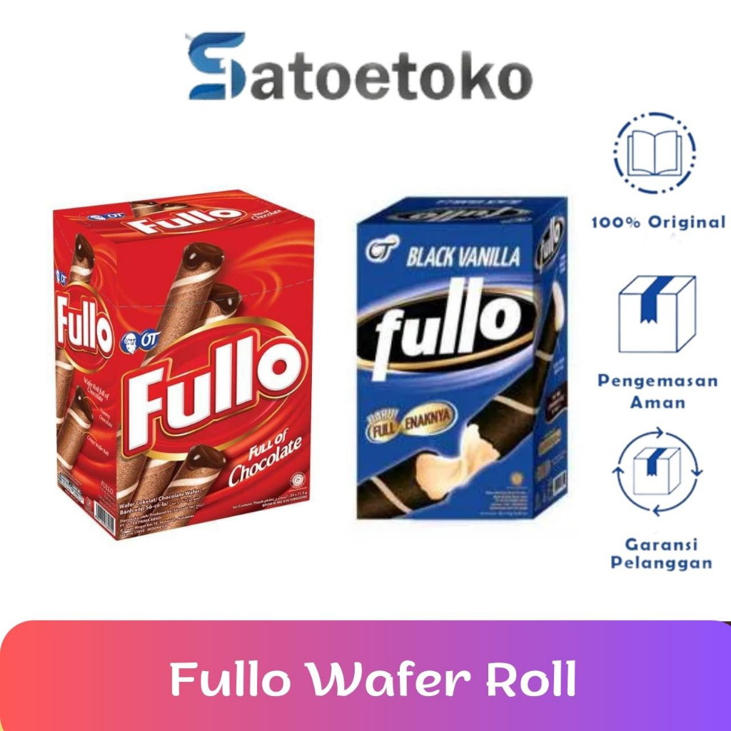 

FULLO WAFER ROLL (CHOCOLATE, BLACK VANILLA)