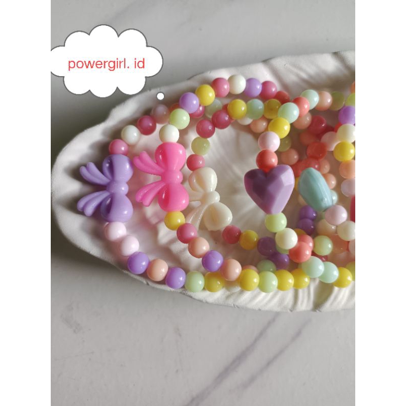 gelang pastel mutiara 6mm