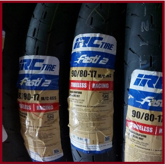Ban luar 90 - 80 ring 17 - 90-80×17- IRC Fasty Fasti 2 racing soft compound road race