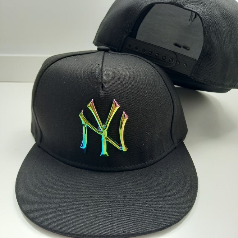 Topi Snapback Besi Ny Dan Chicago Bulls Rainbow Polos Premium Quality