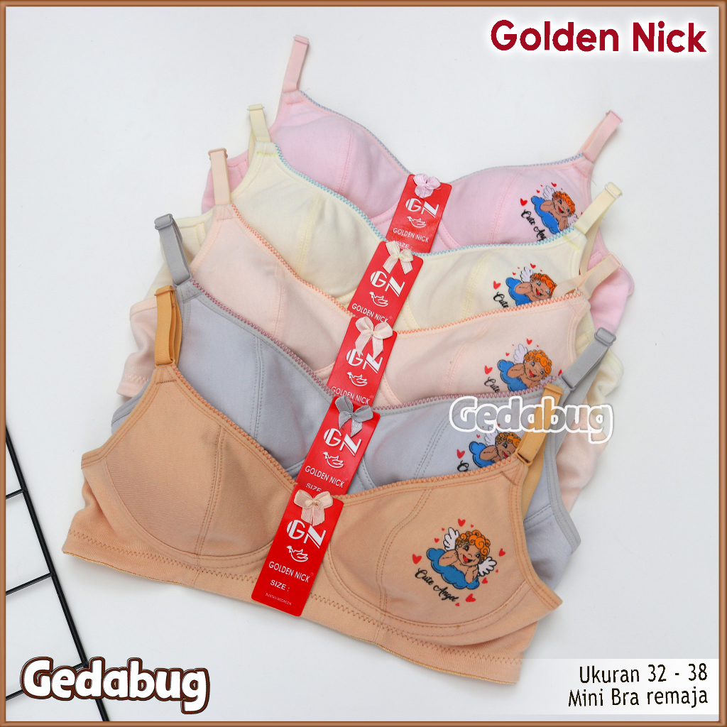 Mini Bra Remaja Golden Nick SA 380 | Bra BH Remaja tanpa Busa Lucu | Gedabug