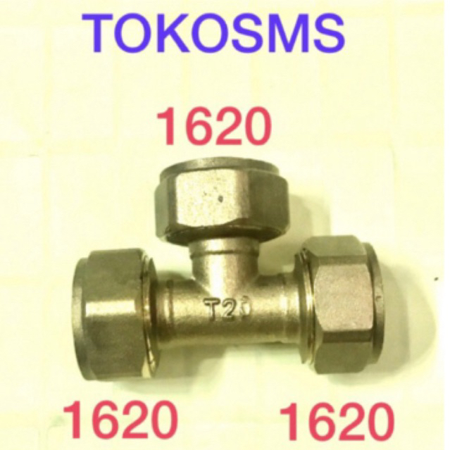 Tee sambung / T pipa air panas model rifeng dan westpex ukuran 3/4 (20mm) 20 mm 1620