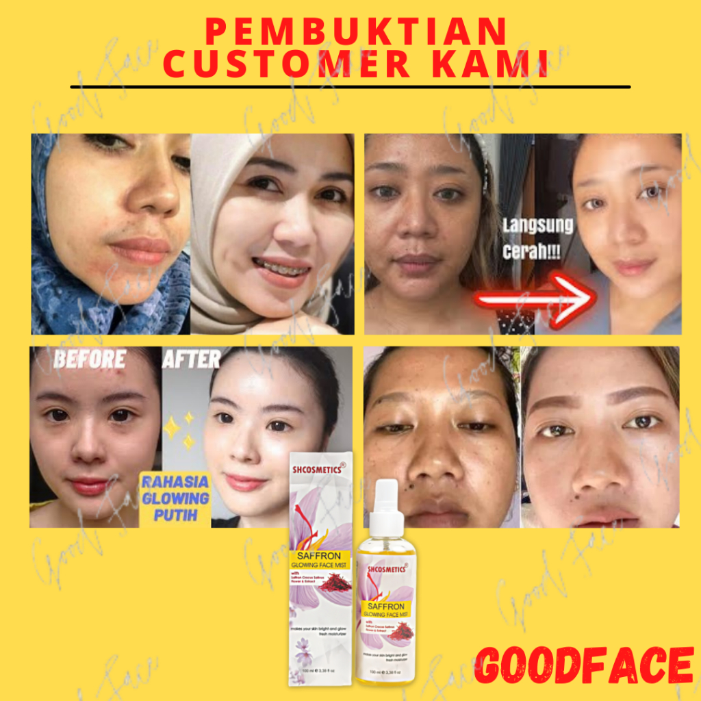 SAFRON FACE MIST SAFFRON GLOWING PENCERAH WAJAH PENGHILANG BEKAS JERAWAT FACE MIST BPOM 100ml