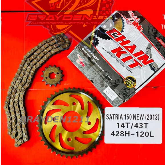 GEAR PAKET SATRIA FU NEW 2013 / GEAR SET SATRIA FU 150 NEW