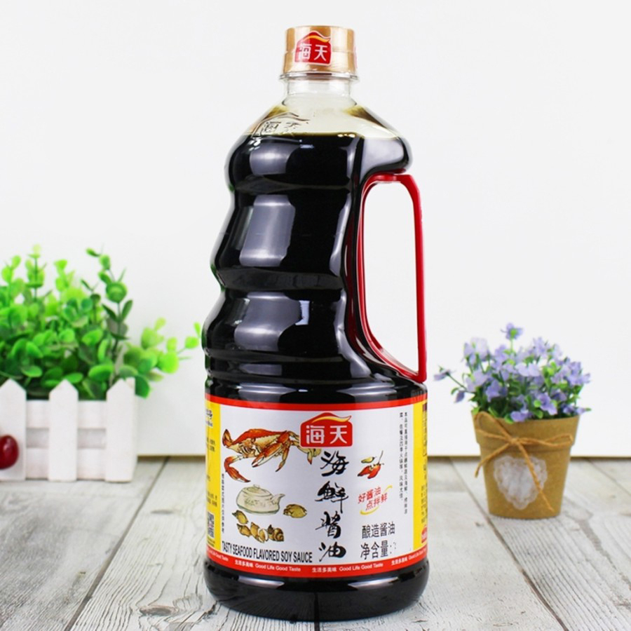 Haday Tasty Seafood Flavored Soy Sauce Hai Tian kemasan ecer 250g