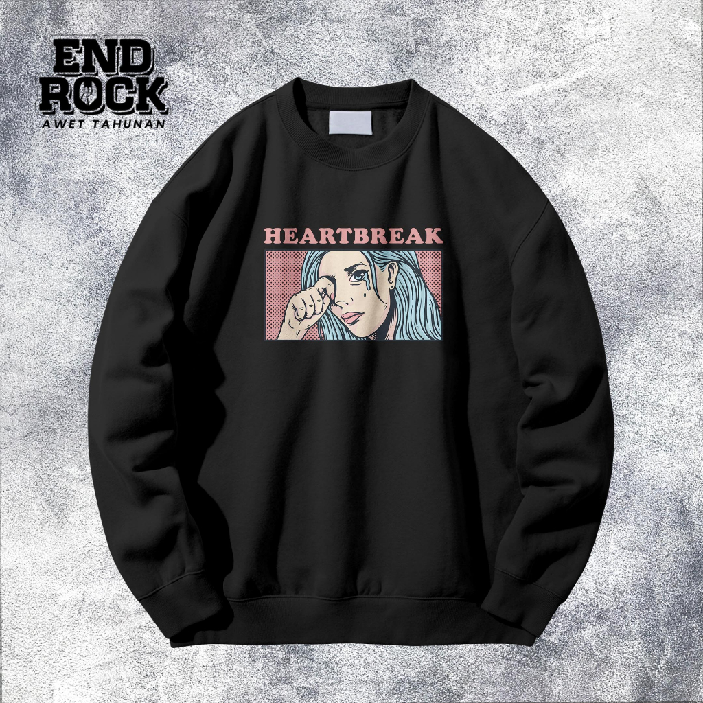 Crewneck Exclusive Original Endrock Tema Heartbreak  DTFS151