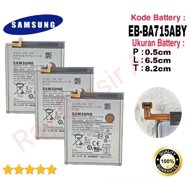 Baterai Original SAMSUNG Galaxy A71 A715 SM-A7160 A7160 EB-BA715ABY