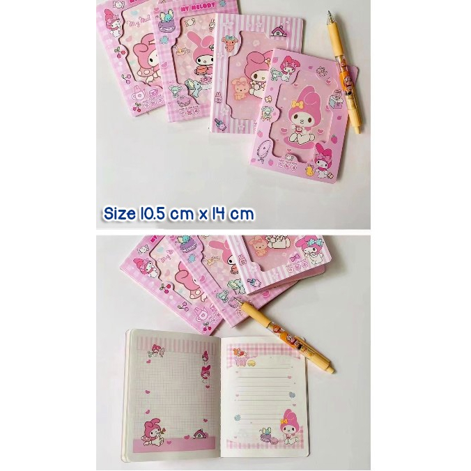 MINI NOTEBOOK SANRIO ATS ALAT TULIS SEKOLAH BUKU CATATAN SANRIO MEMO SANRIO STRAWBERRY BEAR KUROMI MINI BOOK BUKU MEMO KECIL CINAMORROL MINI DIARY SANRIO @banyak