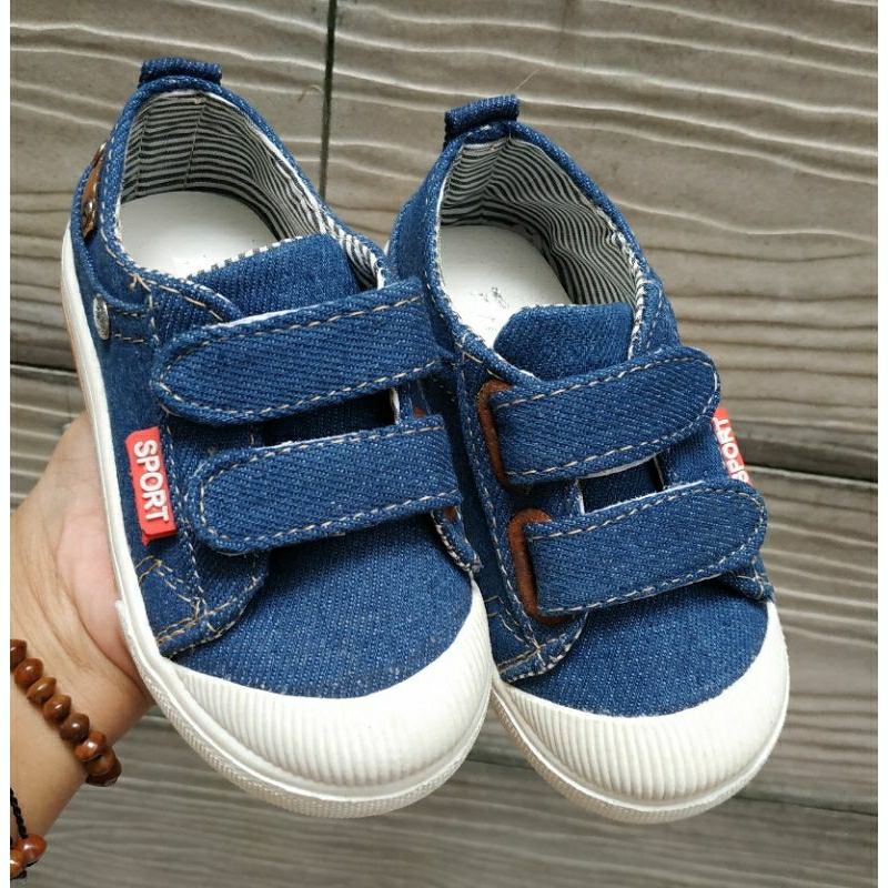 SALE JUAL RUGI KMS5 Navy 23 STOK LAMA Titipan Toko Sepatu Anak