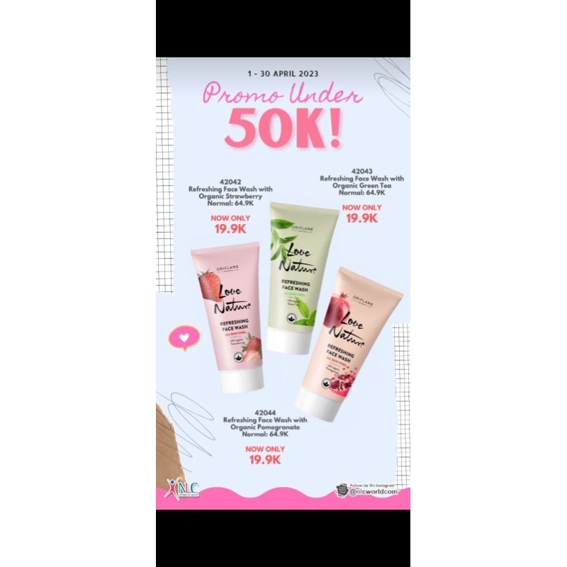 FACE WASH LOVE NATURE ORIFLAME