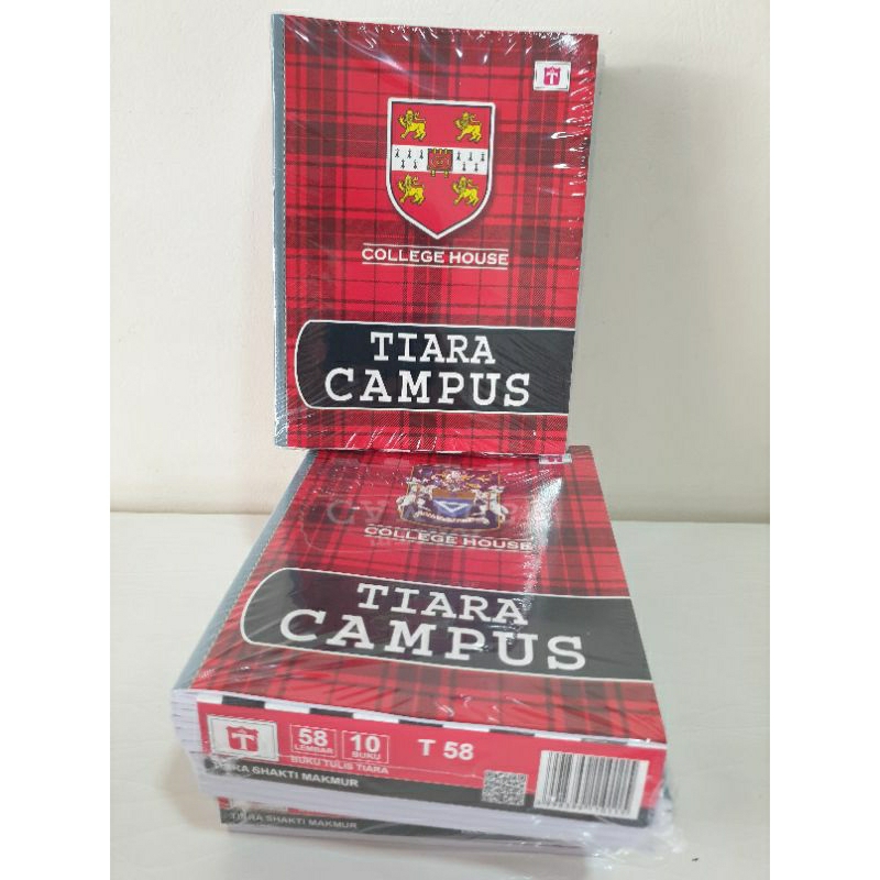 

BUKU TULIS TIARA CAMPUS 58 LEMBAR ISI 10 BUKU