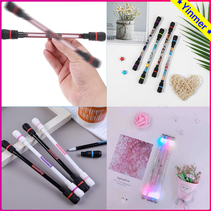 

COD✨Spinning Pen/ Pulpen Putar Balance Pen/ Oily Pen /Spining Pen /Pena Plastik Anti-stress Bolpoin Rotating Murah-Yinmer