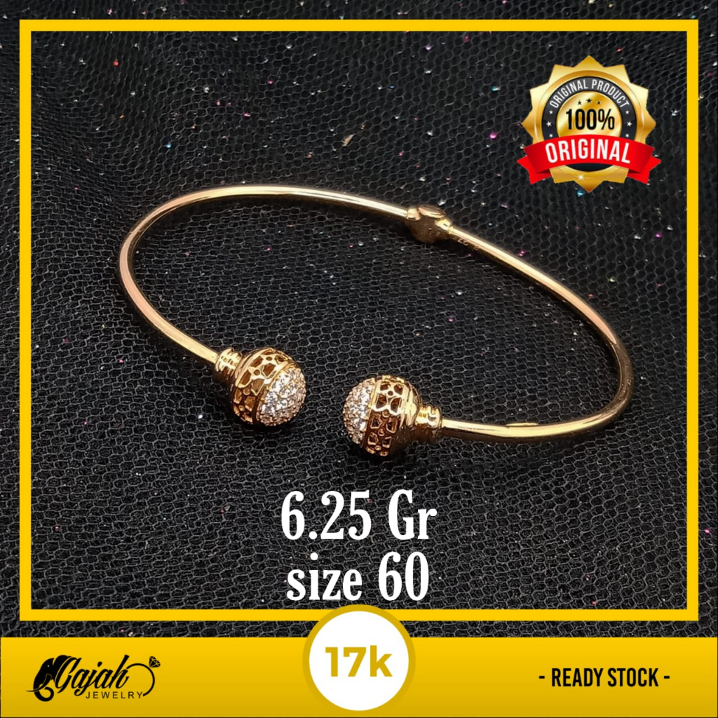 Gelang Emas 17K - 6.25 Gr Kadar 750 - 4734